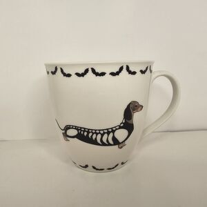 Milly Green British Design 2022 Happy Howloween Dachsund Bats Halloween Mug Cup